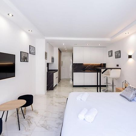 CMG - Grand studio - 50m plage Cannes - terrasse vue mer Eksteriør bilde