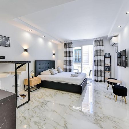 CMG - Grand studio - 50m plage Cannes - terrasse vue mer Eksteriør bilde