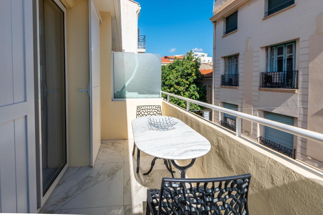 CMG - Grand studio - 50m plage Cannes - terrasse vue mer Eksteriør bilde