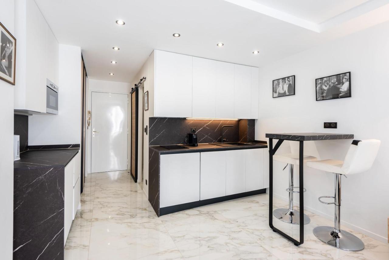 CMG - Grand studio - 50m plage Cannes - terrasse vue mer Eksteriør bilde
